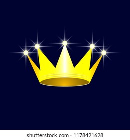Royal crown. Royalty symbol. Vector illustration EPS10