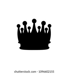 Royal crown silhouette. Design element. Vector illustration.