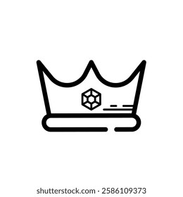 Royal crown - simple vector icon