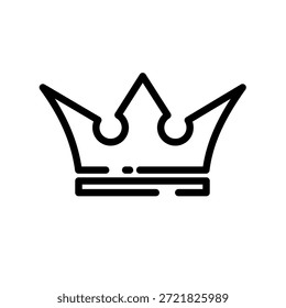  Corona real - icono de Vector simple