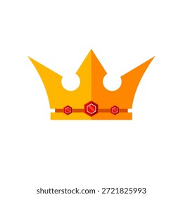  Corona real - icono de Vector simple