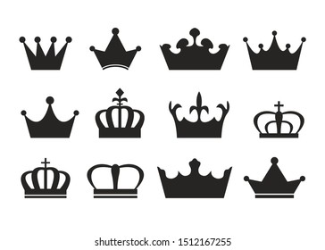 Royal crown vector design illustration isolated on white background