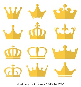 Royal crown vector design illustration isolated on white background