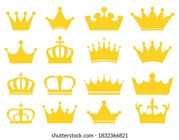 Royal crown vector design illustration isolated on white background