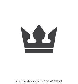 Royal crown vector icon. filled flat sign for mobile concept and web design. Crown glyph icon. Success Winner Reward symbol, logo illustration. Vector graphics