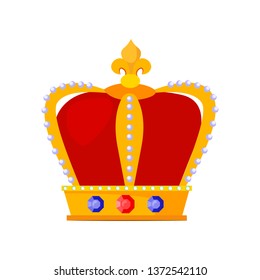 Royal crown vector illustration.  