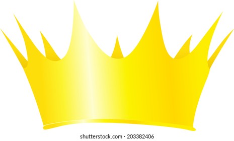 Royal crown vector illustration isolated on white background