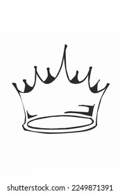 royal crown vector illustration on white background