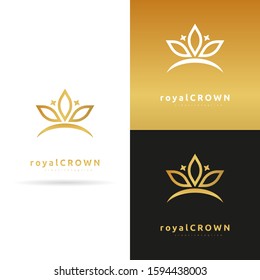 Royal Crown vector logo design template. Luxury, jewellery.