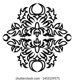 Royal damask pattern for fabric design. Wallpaper baroque, damask