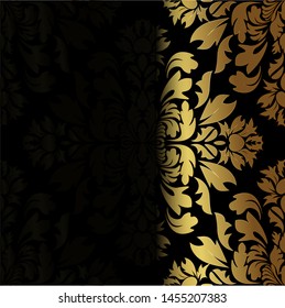 Royal damask pattern for fabric design. Wallpaper baroque, damask