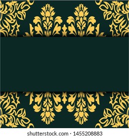 Royal damask pattern for fabric design. Wallpaper baroque, damask