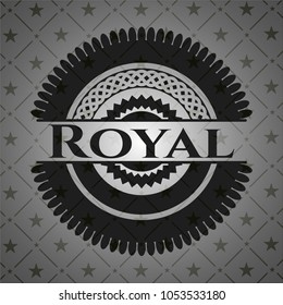 Royal dark badge