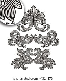 Royal decoration vector