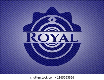 Royal denim background