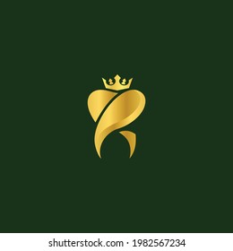 einfaches königliches Dentallogo, Vektorgrafik