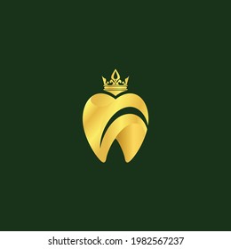 royal dental simple logo vector illustration