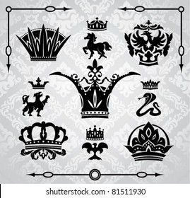 Royal design elements and page decoration