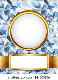 Royal diamond golden frame