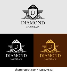 Royal Diamond Mountain Logo Template