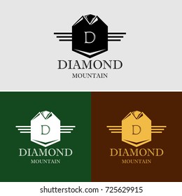 Royal Diamond Mountain Logo Template