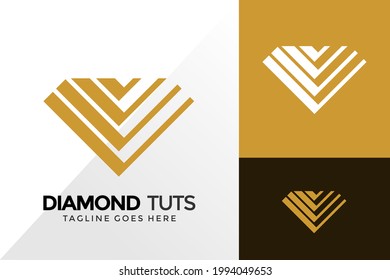 Royal Diamond Tuts Logo Design, Brand Identity Logos Designs Vector Illustration Template