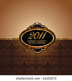 Royal Dinner Invitation Flyer For 2011 New Year Event