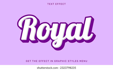 Efecto de texto editable real en estilo 3d. Emblema de texto para publicidad, marca y logotipo comercial