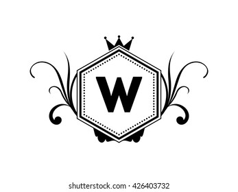 Royal Elegant Crest Logo Monogram
