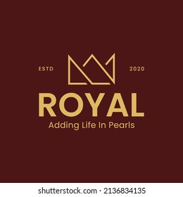 Royal Elegant Crown logo for jewelry and other premium services