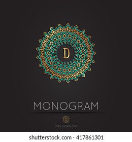 Royal Elegant linear abstract monogram, vector template. Hotel logo. Kings symbol.