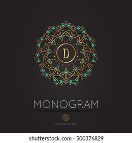 Royal Elegant linear abstract monogram, vector template. Hotel logo. Kings symbol.