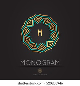 Royal Elegant linear abstract monogram, vector template. Hotel logo. Kings symbol.