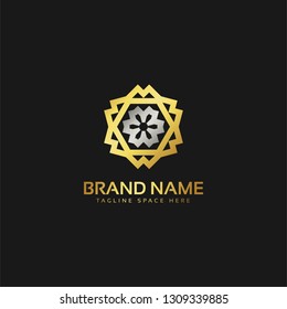 Royal and Elegant Logo Vector Design. Golden Luxury Colors and Monogram Design. Luxury Logo template in vector for Restaurant, Royalty, Boutique, Cafe, Hotel, Heraldic, Jewelry, and Fashion.