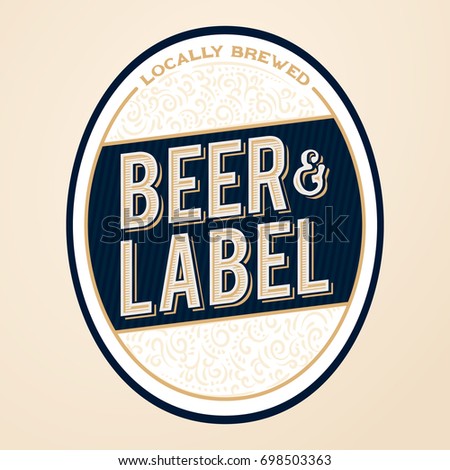 Royal and elite beer bottle label design concept. Beer label concept for bottles, banners, ads, beer branding or more.