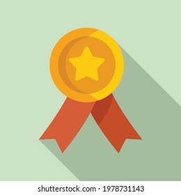 Royal emblem icon. Flat illustration of Royal emblem vector icon for web design