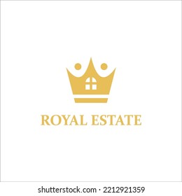Royal Estate logo vector design template