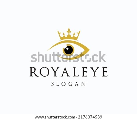 Royal Eye Logo, Luxury Eye Logo Template