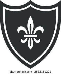 Royal family shield. Heraldry emblem. King symbol