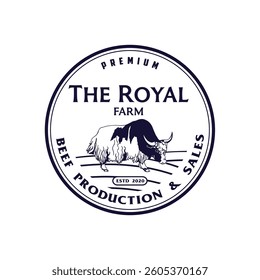 The Royal Farm logo template
