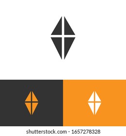 Concepto de diseño de logotipo de diamante o cristal. Vector para empresas. Eps 10 de moda
