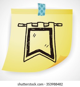 royal flag doodle