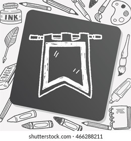 royal flag doodle