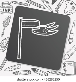 royal flag doodle