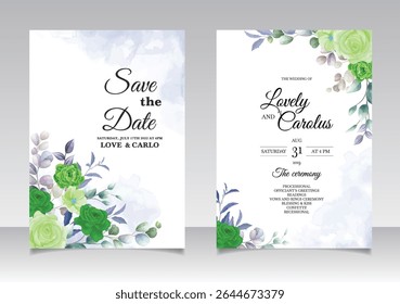 Royal Floral and Elegant Wedding Invitation. Illustrator and designer. Wedding Invites, save the date, Birthday Invites, Video Invites, E-Cards.