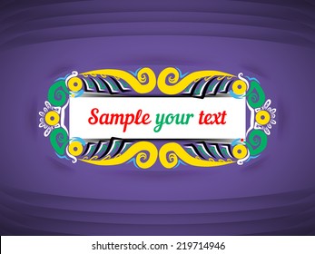 Royal floral frame