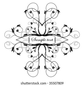 royal floral frame