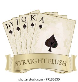 Royal Flush Playing Cards