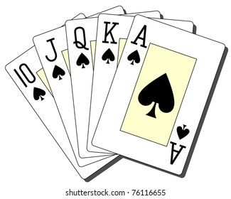 Royal Flush Spades