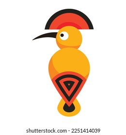 A royal flycatcher bird flat sticker